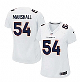 Women Nike Denver Broncos #54 Brandon Marshall 2016 White Game Event Jersey,baseball caps,new era cap wholesale,wholesale hats